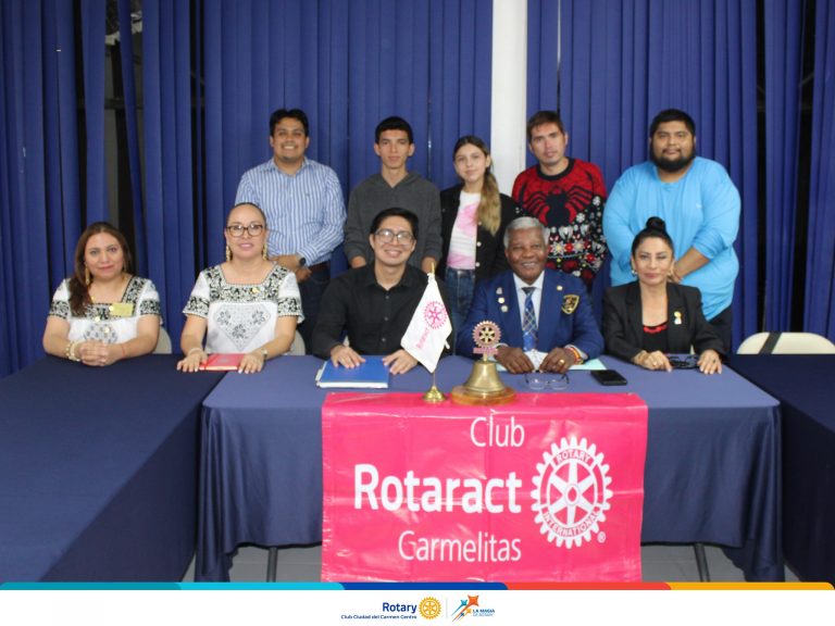 SE REAFIRMA EL COMPROMISO DE ROTARACT CARMELITAS CON LA VISITA DEL GD