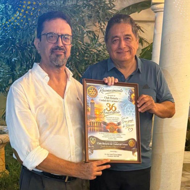 ROTARY CLUB CIUDAD DEL CARMEN CENTRO CELEBRÓ SU 36° ANIVERSARIO